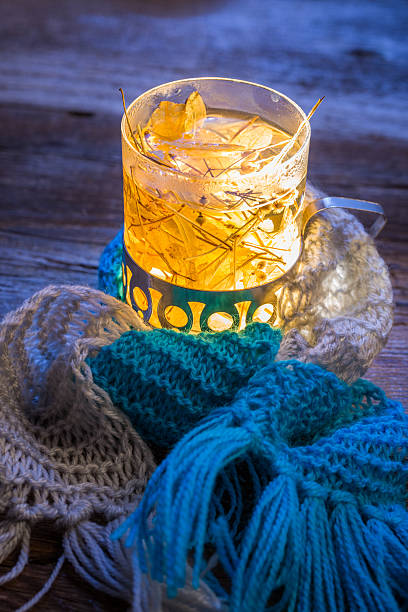 istock Glass full of linden warming tea 515012003