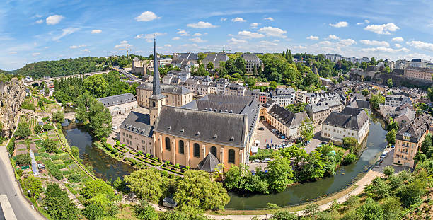 istock Panoramic aerial view on Luxembourg City 515012162