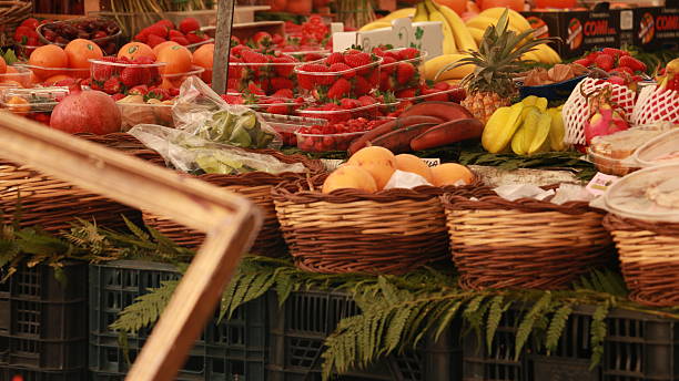 istock Fruits in baskets at the marketplace 515012180