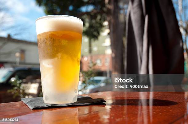 Cold Frosty Beer Stock Photo - Download Image Now - Alcohol - Drink, Bar - Drink Establishment, Bar Counter