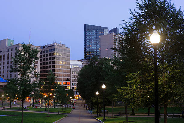 istock Pathway at Boston Common with buildings in the distance 515013959