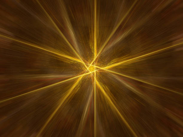 istock Gold glowing zoomed star 515046789