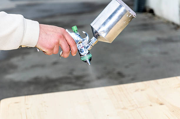 istock Painting wood with varnish 515050625