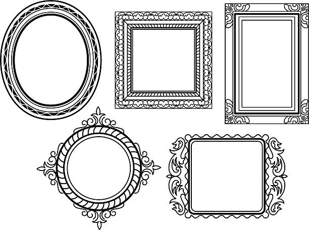 Elegant Ornate frames vector art illustration