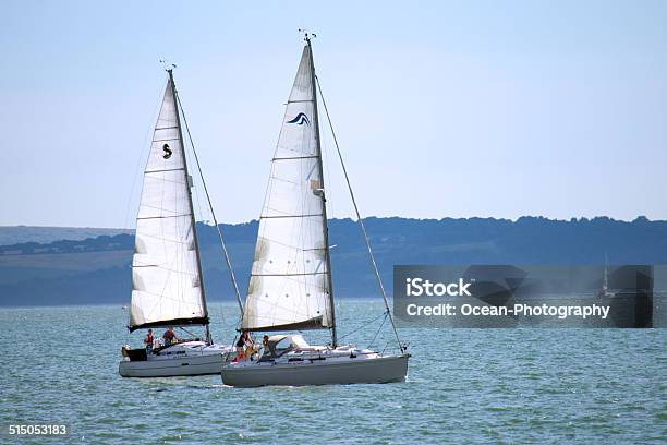 Yachts In The Solent Stock Photo - Download Image Now - Beaulieu - Hampshire, Horizontal, Nautical Vessel