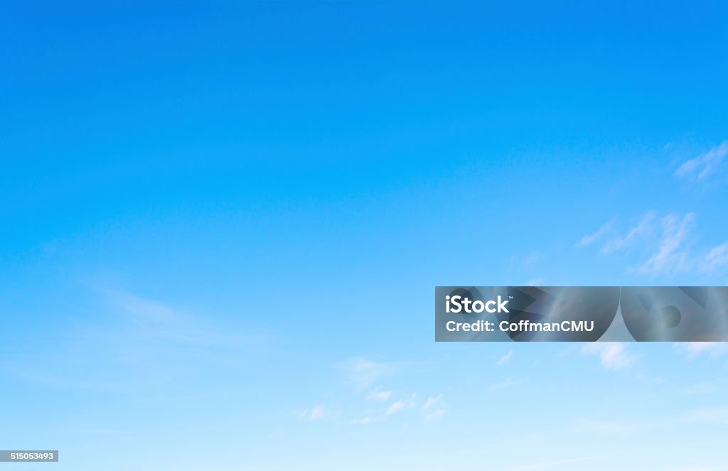 blue sky image of clear sky on day time . Atmosphere Stock Photo