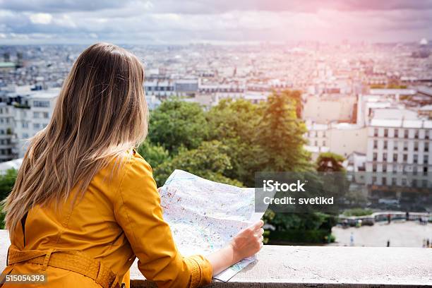Woman In Paris Stock Photo - Download Image Now - One Woman Only, Women, Blond Hair