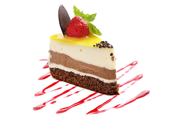 istock Moussa piece of cake with strawberrie 515062338