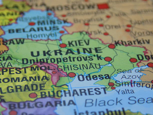 Ukraine Ukraine shown on political map donetsk photos stock pictures, royalty-free photos & images