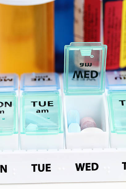 istock Medicine pill box daily planner 515065341