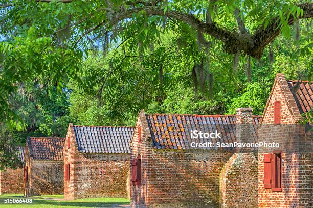 Historic Slave Quarters Stock Photo - Download Image Now - Slavery, Colonial Style, Barracks