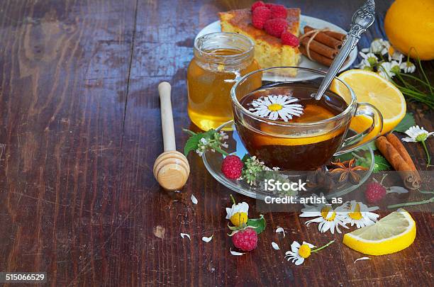 Herbal Tea With Chamomile Flowers Stock Photo - Download Image Now - Alternative Therapy, Anise, Breakfast