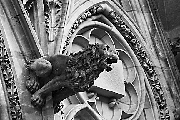 석상 - cathedral close up gargoyle prague 뉴스 사진 이미지