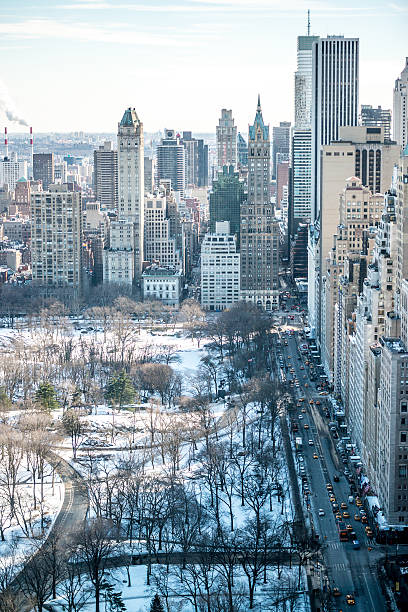 istock Central Park in snow New York skyline in winter 515068321
