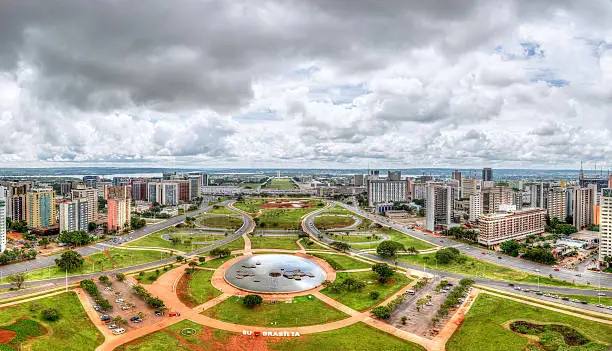 Central Brasilia view from the TV Tower - stitched panorama