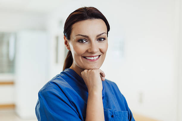 istock Happy nurse in hospital 515069664