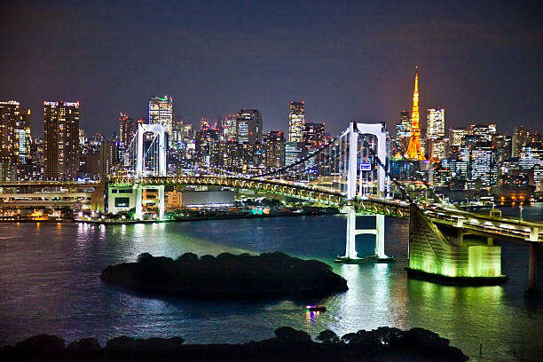 istock Rainbow Bridge and Sumida River in Tokyo, Japan. 515069882