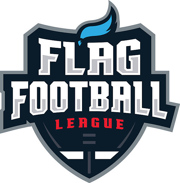 Flag Football League vector art illustration