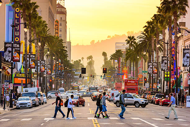 hollywood boulevard - hollywood los angeles foto e immagini stock