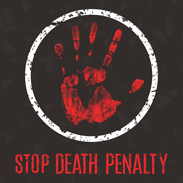 ilustraciones, imágenes clip art, dibujos animados e iconos de stock de detener la pena de muerte - juego del ahorcado