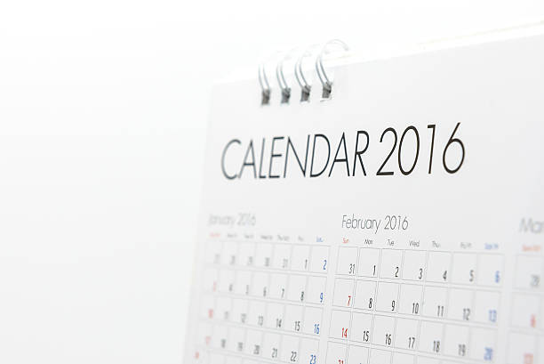 istock White paper desk spiral calendar 2016 515071928