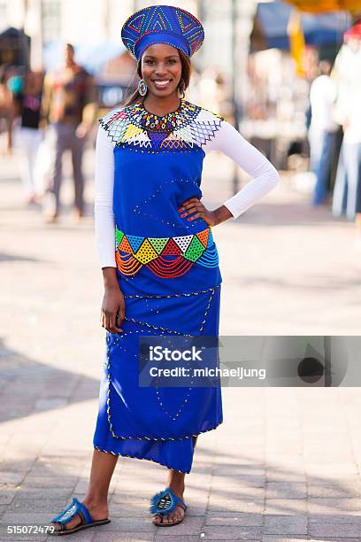 African Woman In Tradional Attire Stock Photo - Download Image Now - Adult, Adults Only, Africa