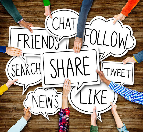 istock Group of Hands Holding Speech Bubbles with Social Issue Concept 515072733