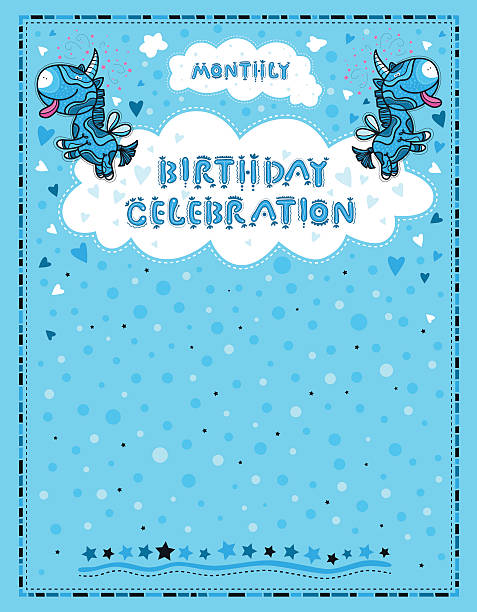 Celebration letter for birthdays children vector art illustration