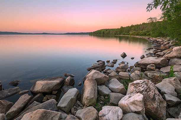 istock Lake at dusk, long exposure 515073656