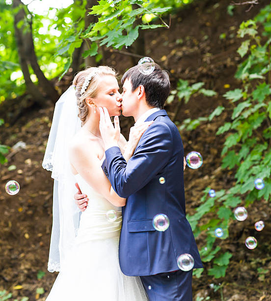 istock Wedding, Beautiful Romantic Bride and Groom Kissing 515073840