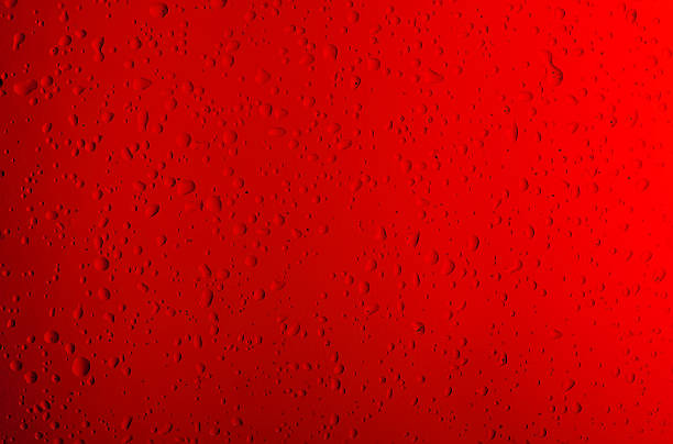 istock Texture water drops on the red bottle as a background. 515074002