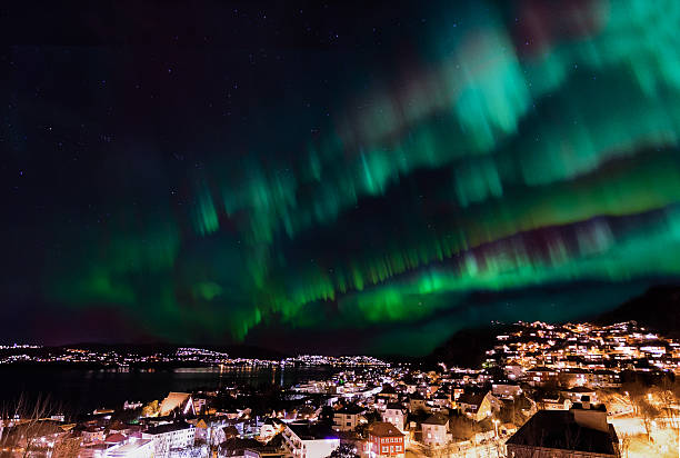 istock Aurora borealis over Bergen, Norway 515076168