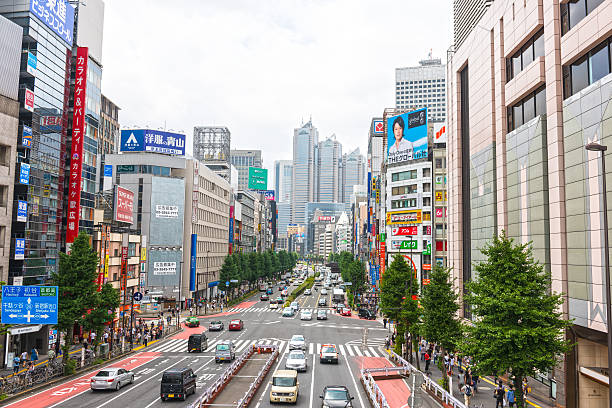 istock Dense traffic in Tokyo metropolis 515082188