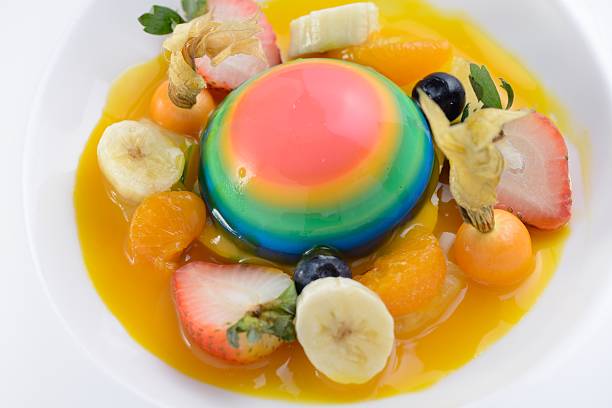 istock Colorful jelly dessert with assorted fruits 515082420