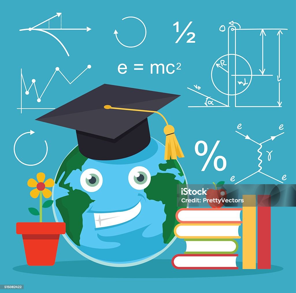 Ilustración de Mundo De La Educación Vector De Plano Ilustración Dibujo  Animado y más Vectores Libres de Derechos de Aprender - iStock