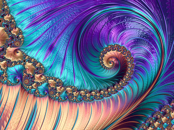 istock Abstract purple luxury fractal background 515083998