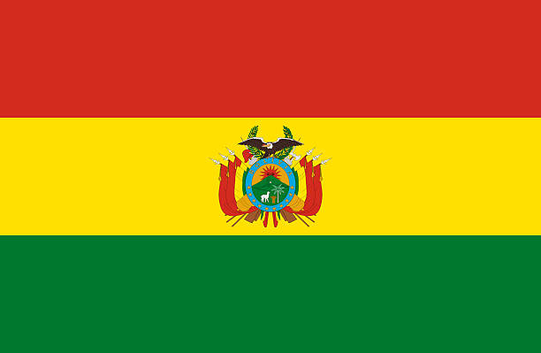 Flag of Bolivia vector art illustration