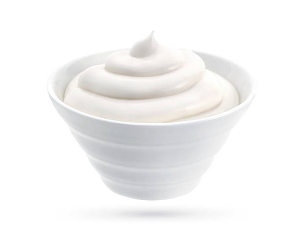 istock Sour cream in bowl isolated on white background 515085720