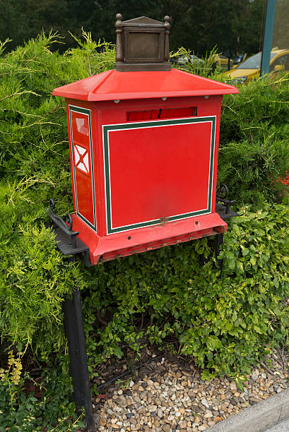 istock Red mail box in the street 515140033