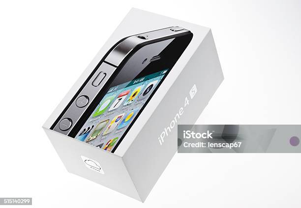 Apple Iphone 4s Box Stock Photo - Download Image Now - Abstract, Apple Computers, Big Tech