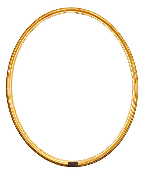 istock Gold vintage frame isolated on white background 515141291