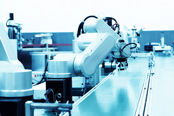 istock modern automatic robot assembly line in factory of heavy industr 515143031