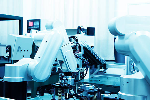 istock modern automatic robot assembly line in factory of heavy industr 515143033