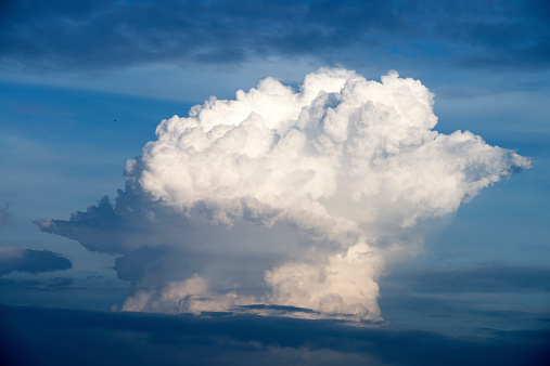 blue sky winh cloud closeup