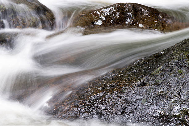 Closeup waterfall stock photo