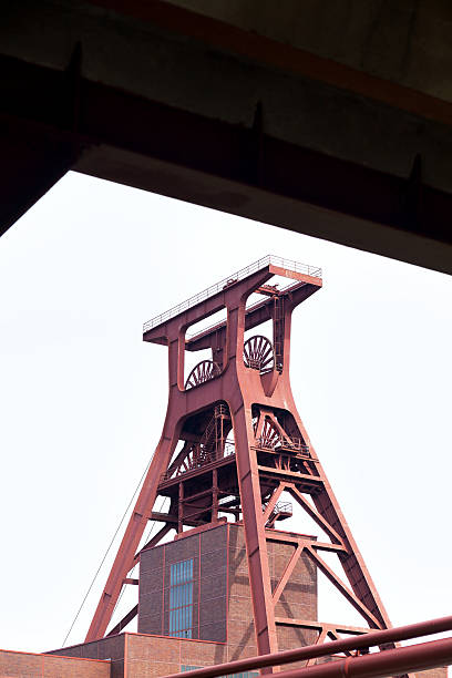 mina zeche zollverein - zollverein pit mine ruhr mine fotografías e imágenes de stock