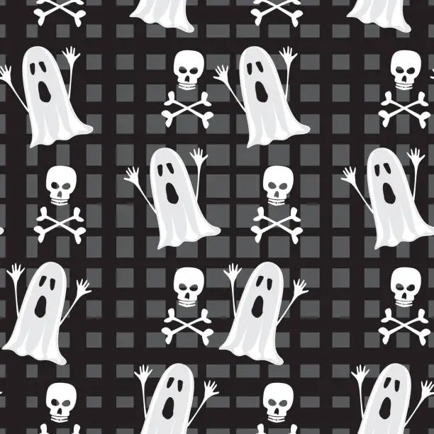 Vector illustration of Halloween pattern