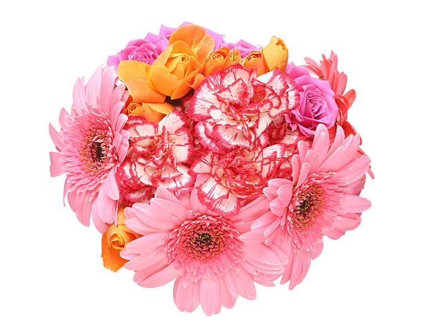 istock Bouquet of carnation,transvaal daisy and rose 515146486