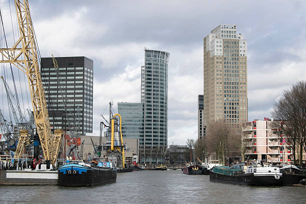 istock Skyline and harbor of Rotteram 515146652