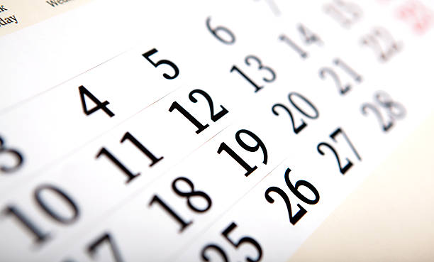 istock calendar days with numbers close up 515146669